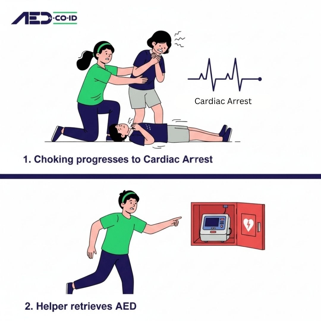 Choking Leads to Cardiac Arrest